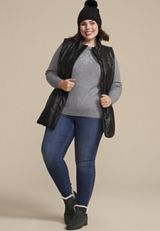 Plus Size Cozier Than Cashmere Tinsel Joy Sweater, , small