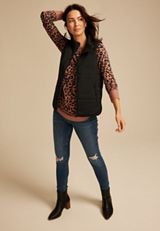 Haven Leopard Round Hem Tunic, C8590, small
