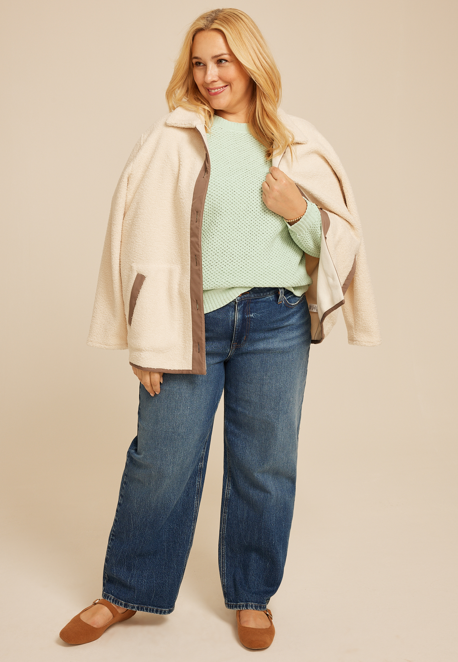 Plus Size Chenille Sweater, C9398, large