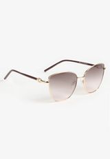 Mauve Square Cateye Sunglasses, ROSE BROWN, small