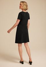 24/7 Side Knot Short Sleeve Mini Dress, C106, small