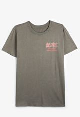 Plus Size ACDC Oversized Fit Graphic Tee, C829, small