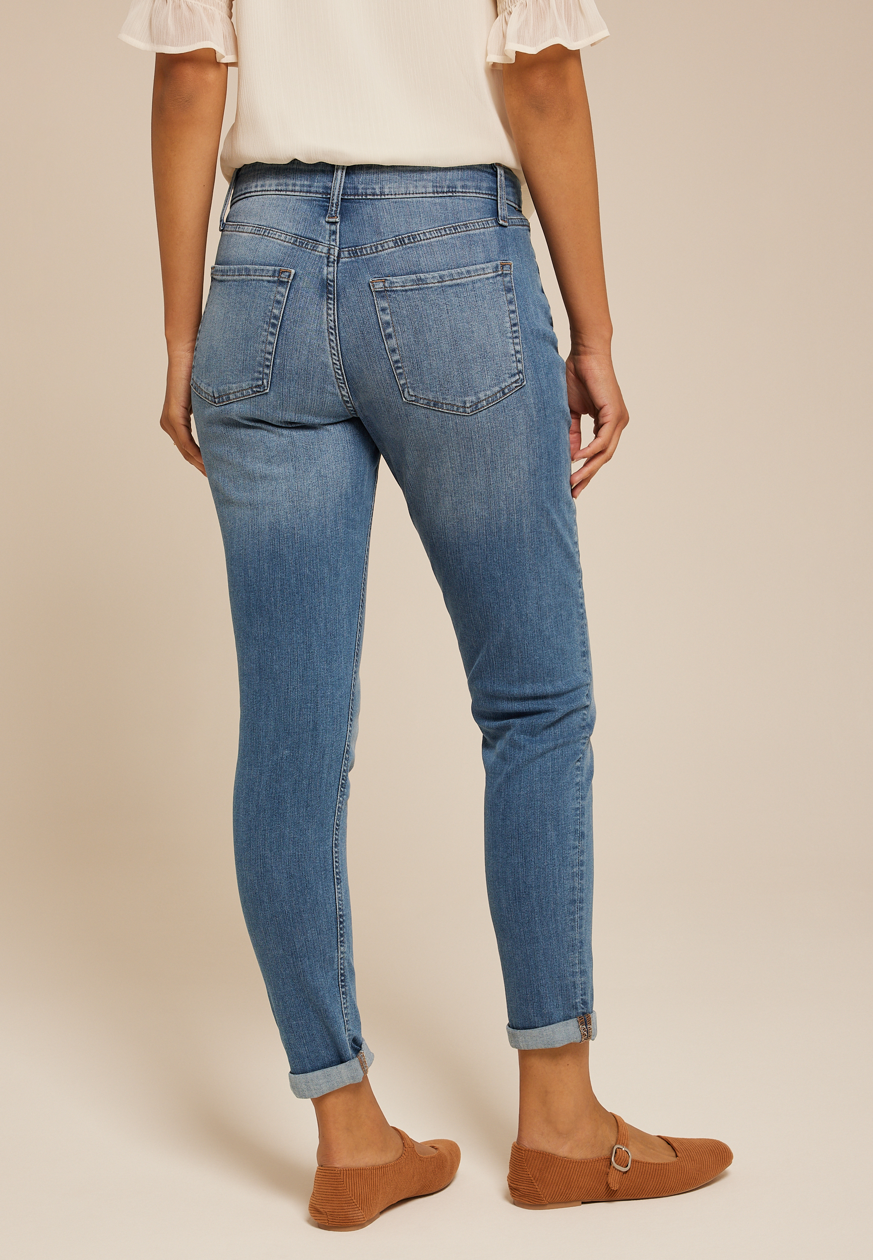 m jeans by maurices&trade; Classic High Rise Tapered Jean, , large
