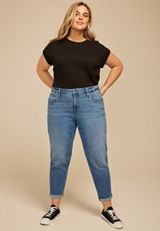 Plus Size m jeans by maurices&trade; High Rise Tapered Jean, , small
