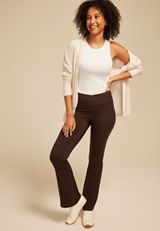 Smooth Crossover High Rise Flare Legging, C132, small