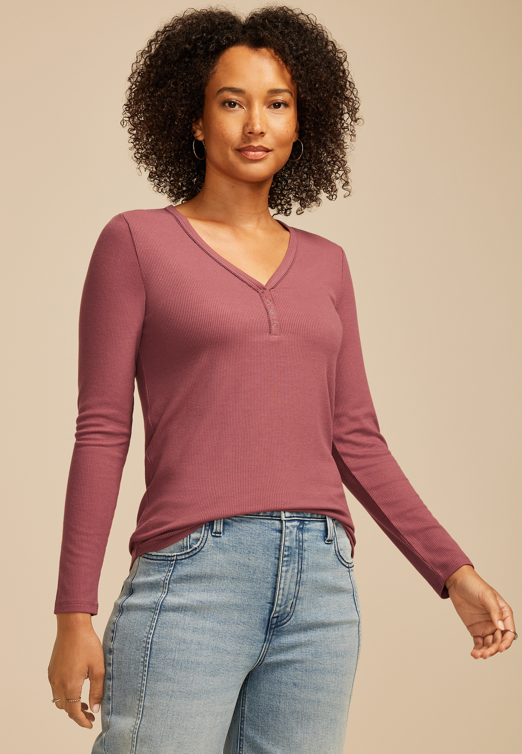 Heartland Henley Long Sleeve Tee