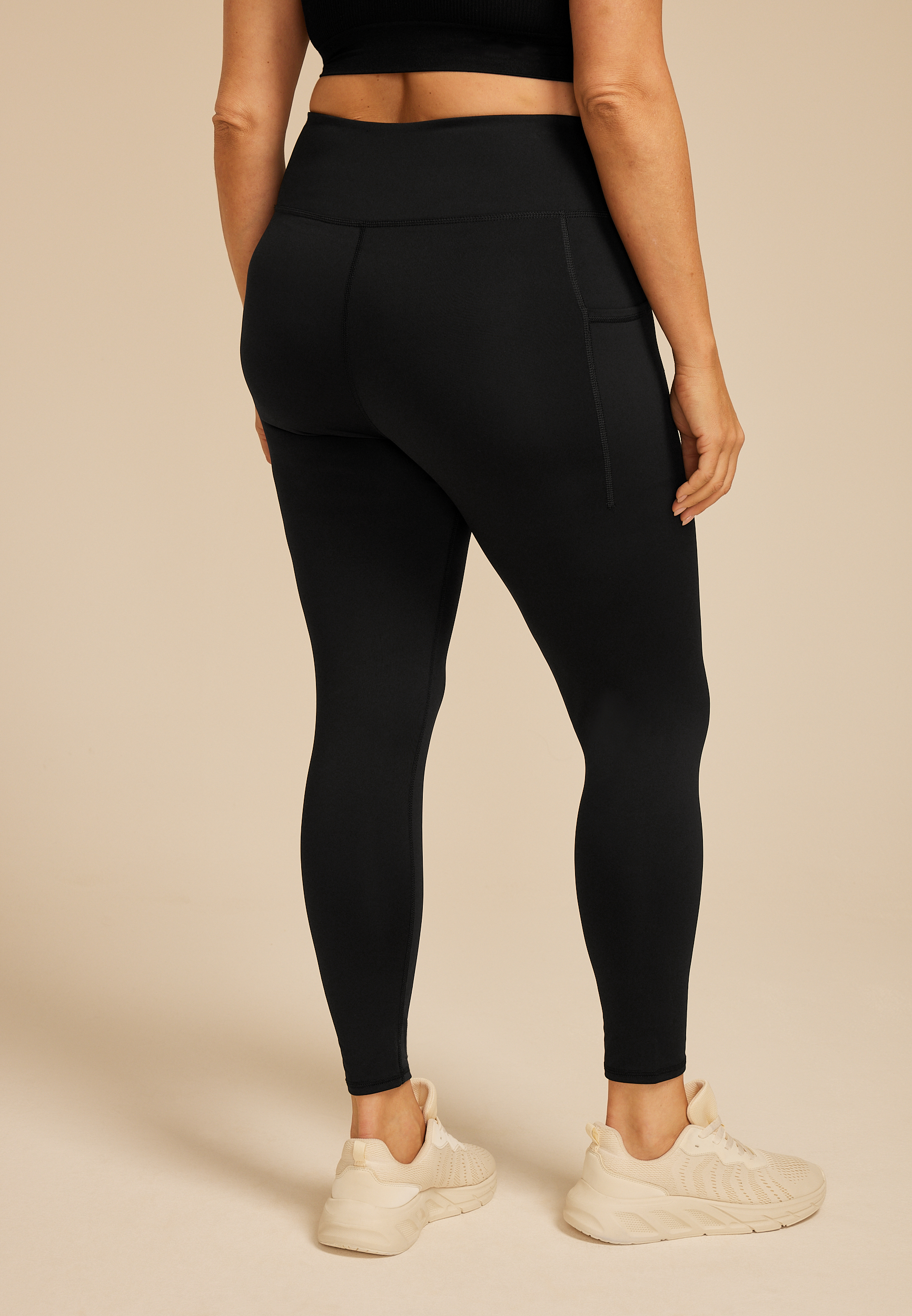 Plus Size Smooth Crossover High Rise Legging