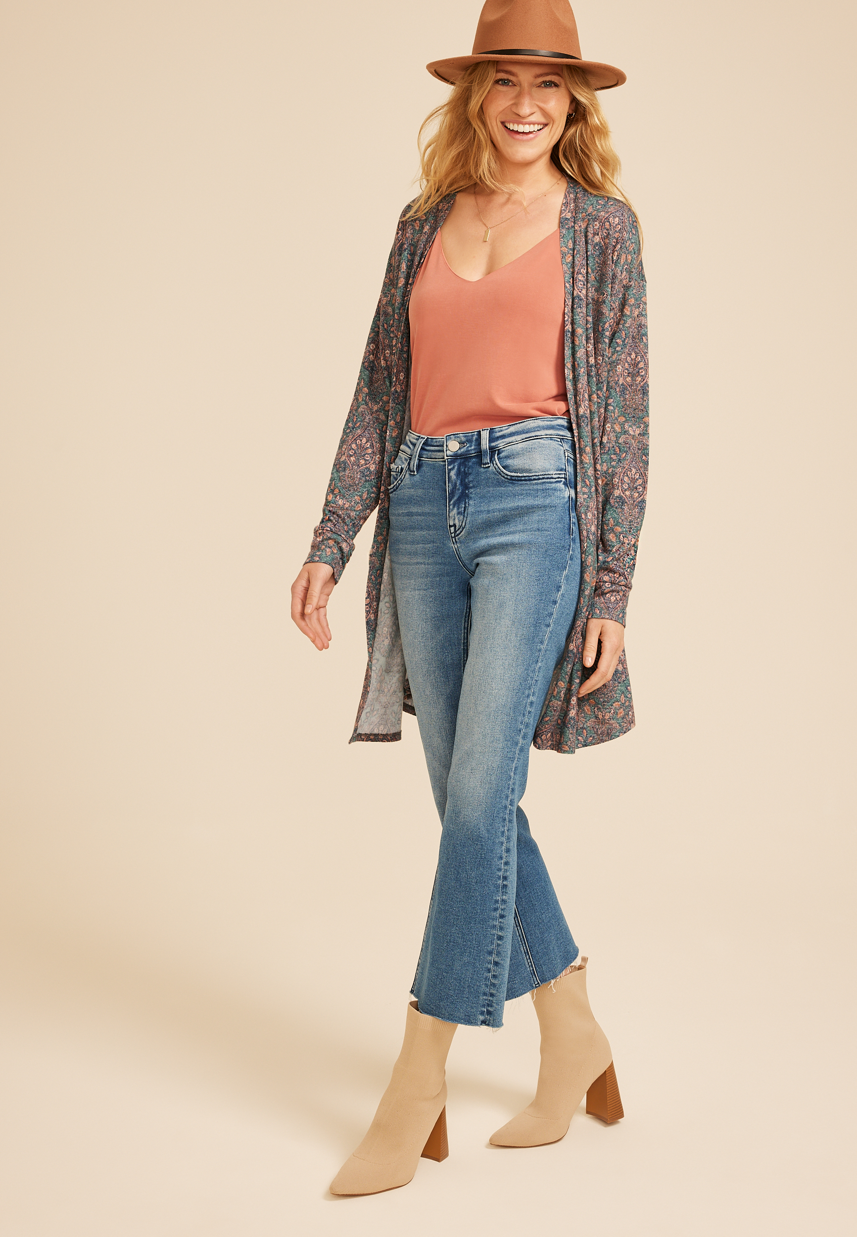 Hacci Printed Cardigan