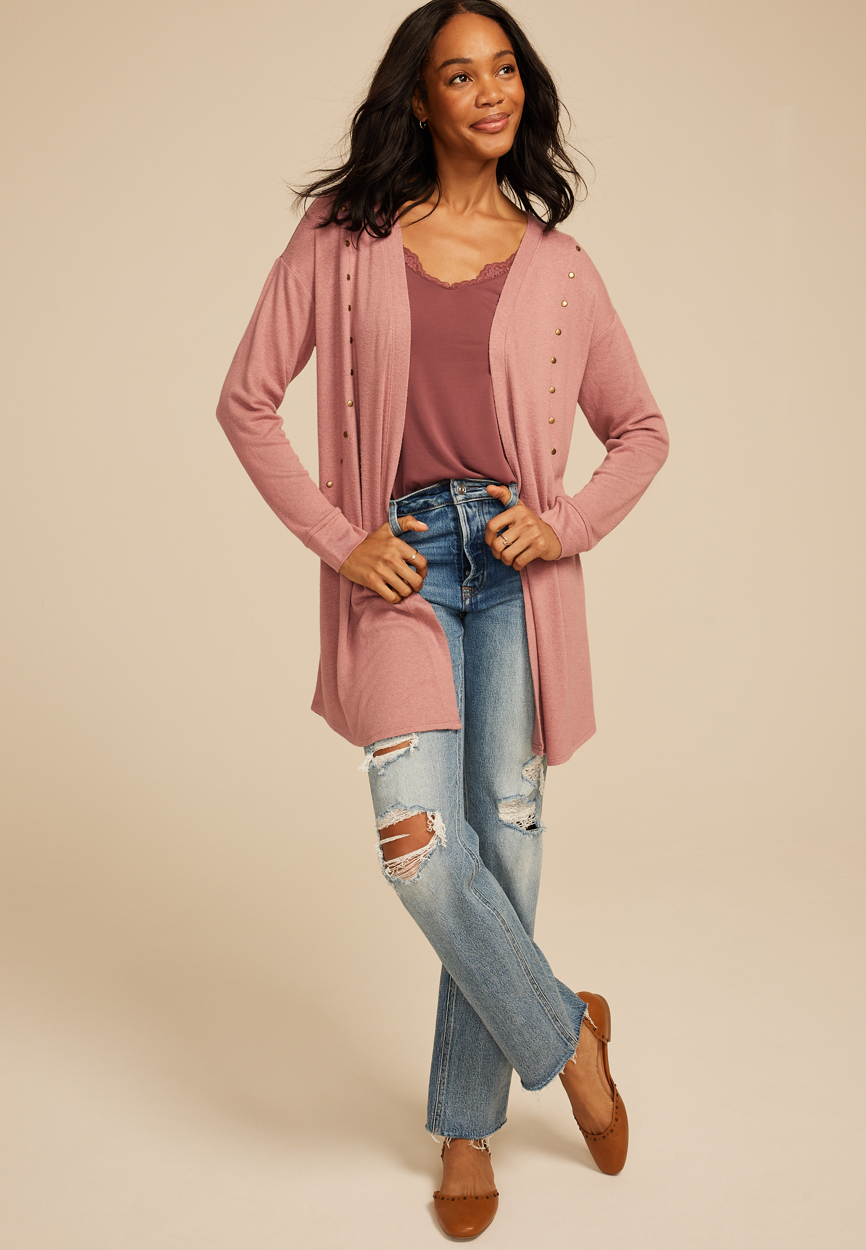 Hacci Studded Cardigan