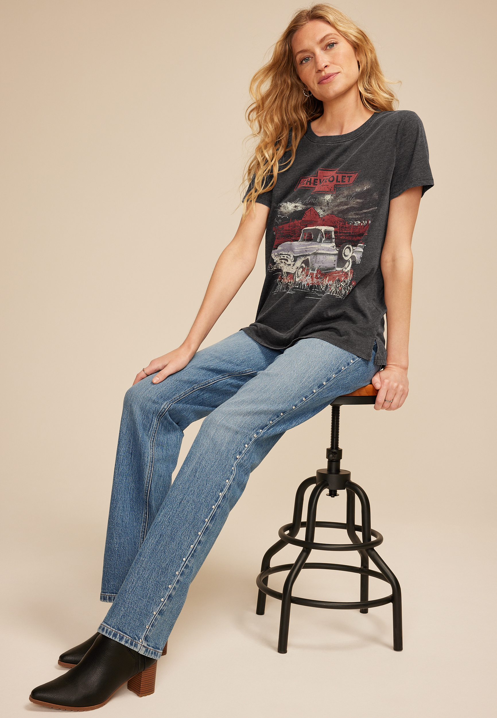 Chevrolet Truck Classic Fit Graphic Tee, BLACK, large