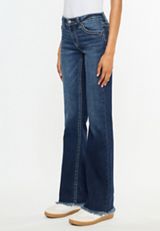 KanCan&trade; Curvy Mid Rise Frayed Hem Bootcut Jean, C258, small