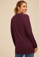 Purple Lace Open Front Cozy Cardigan, C9149, small