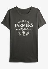 Plus Size Farmers Market Classic Fit Graphic Tee, , small