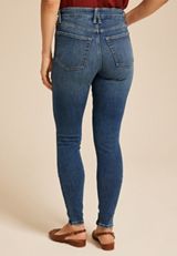 edgely™ Dark High Rise Ripped Cheeky Super Skinny Jean, C258, small