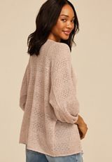 Crochet Blouson Sleeve Kimono, C5341, small