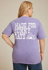Plus Size Made For Sunny Days Relaxed Fit Graphic Tee, C8770, small