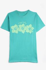 Plus Size Hibiscus Enjoy Today Relaxed Fit Graphic Tee, C3453, small