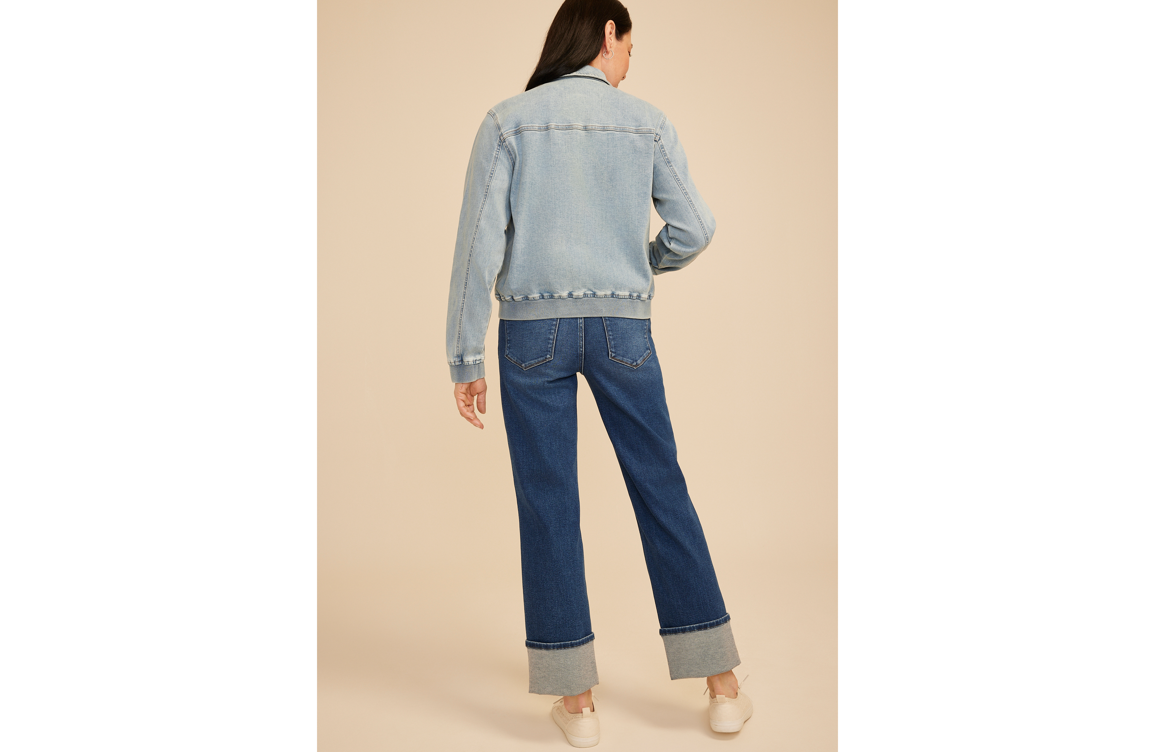 Light Denim Bomber Jacket