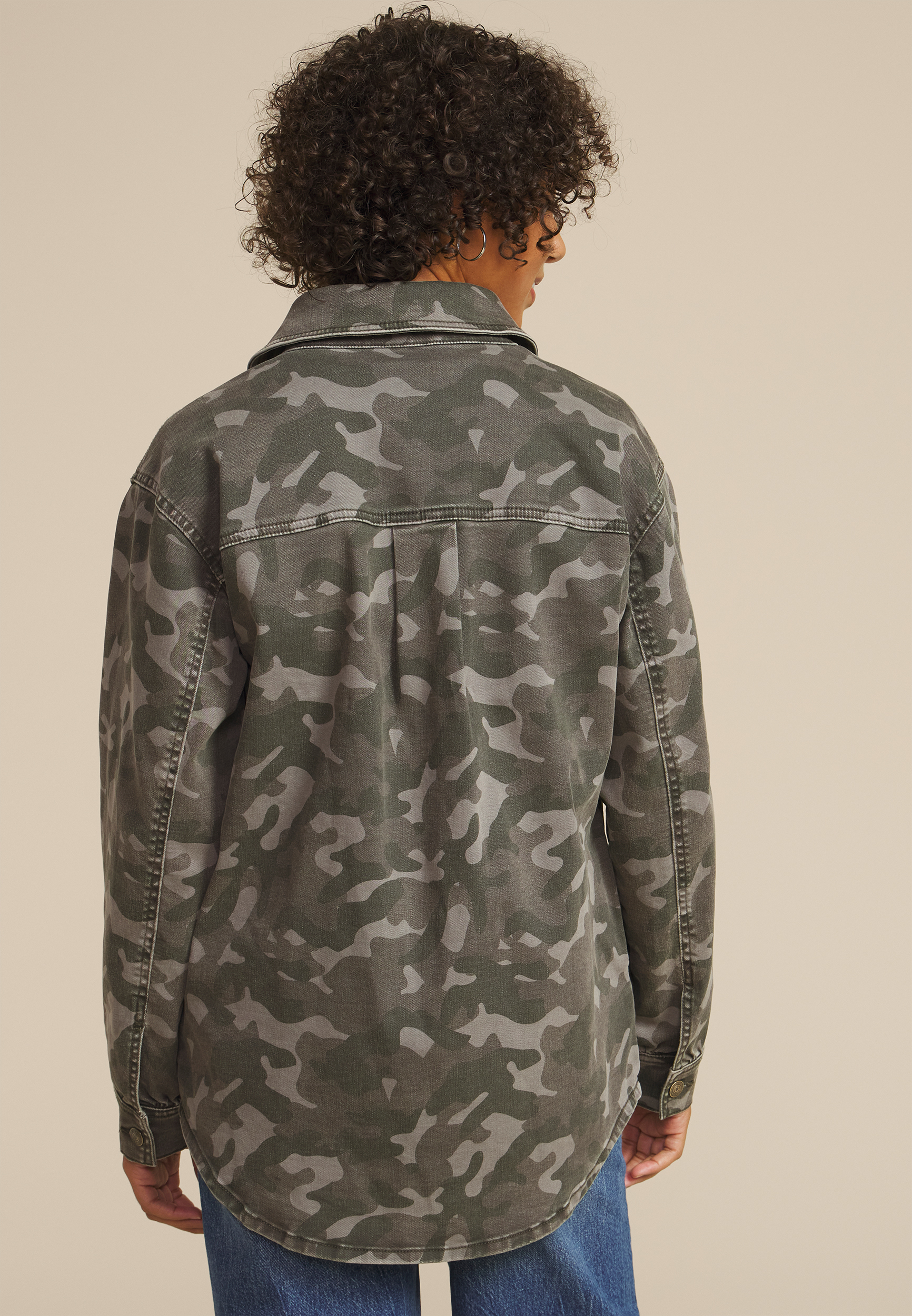 Camo Shacket, C7604, large