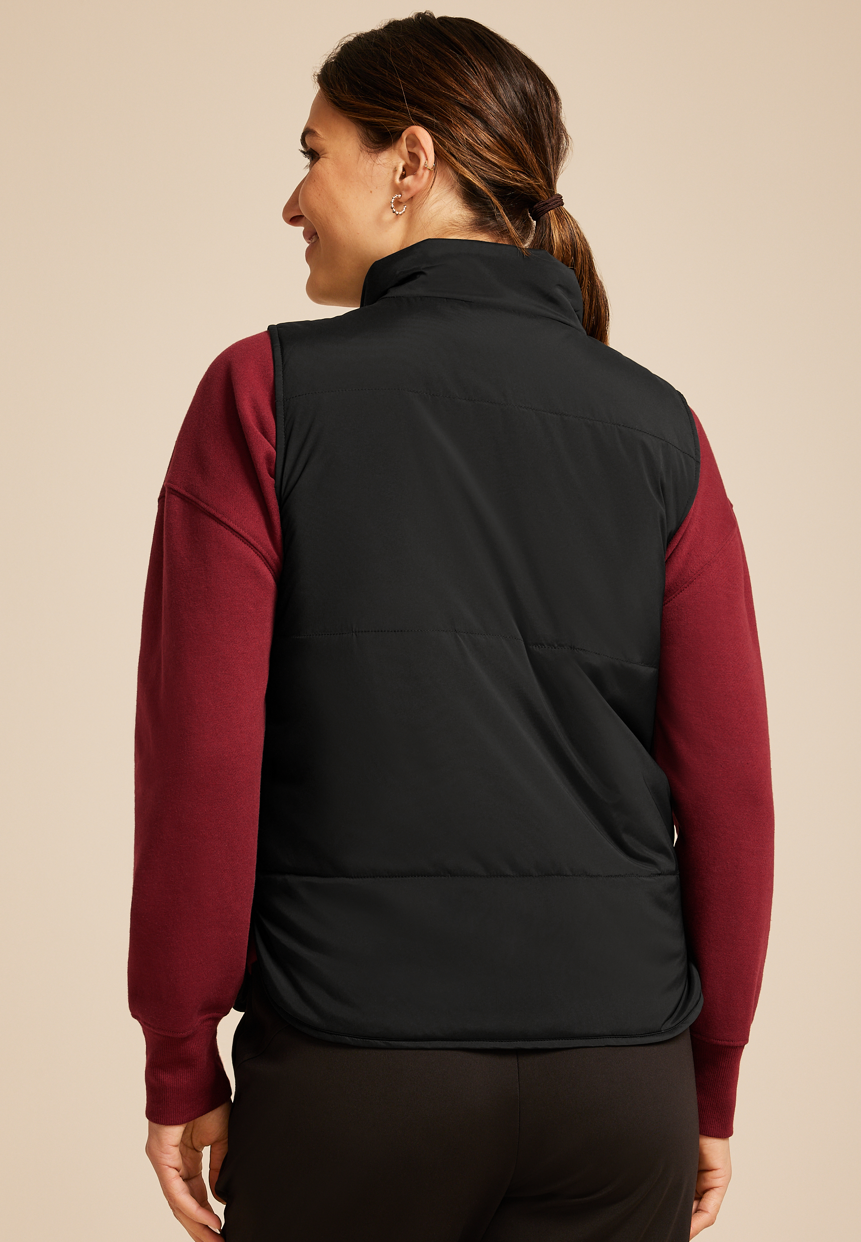 Lightweight Quilted Vest, C106, large
