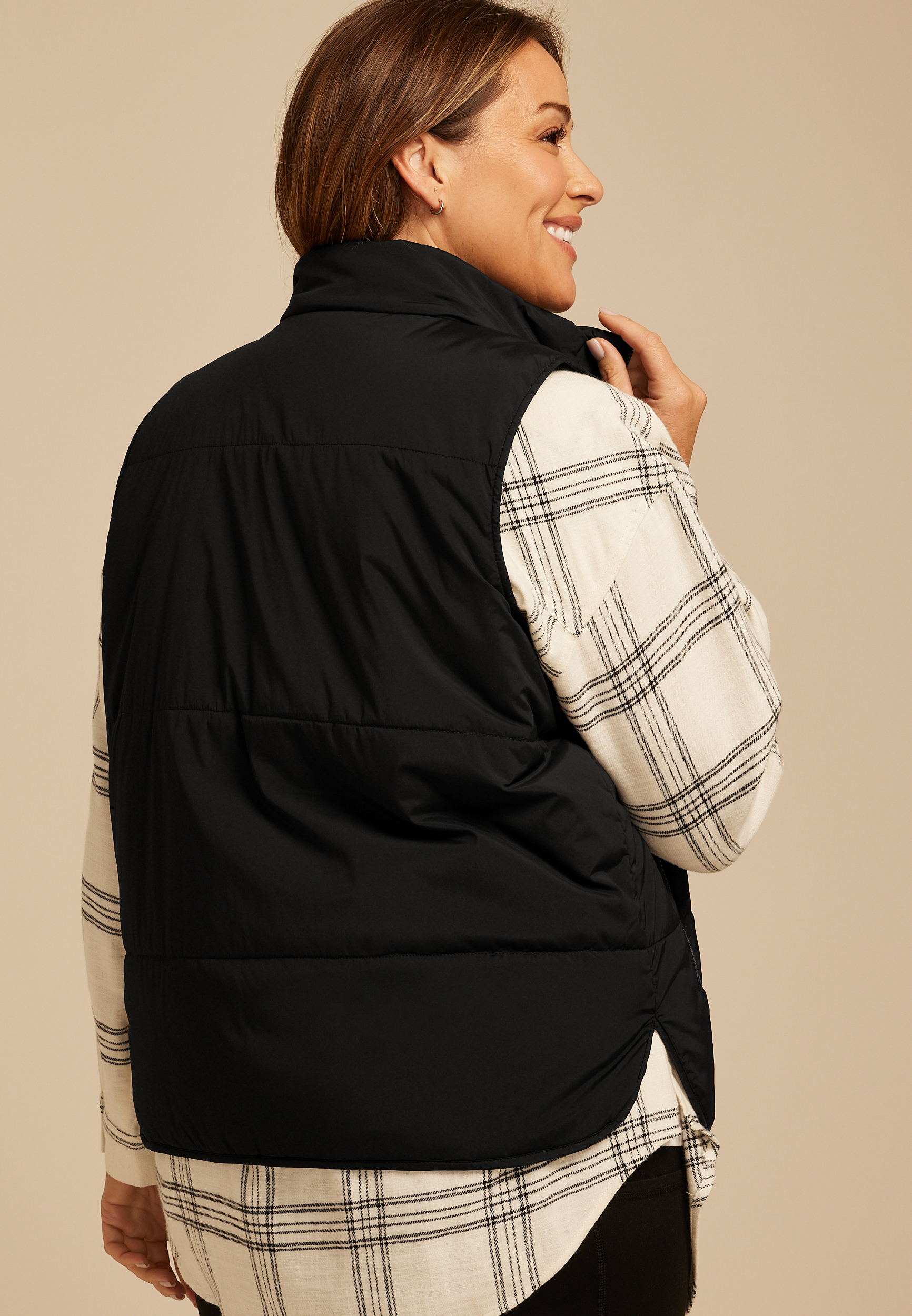 Plus Size Lightweight Quilted Vest