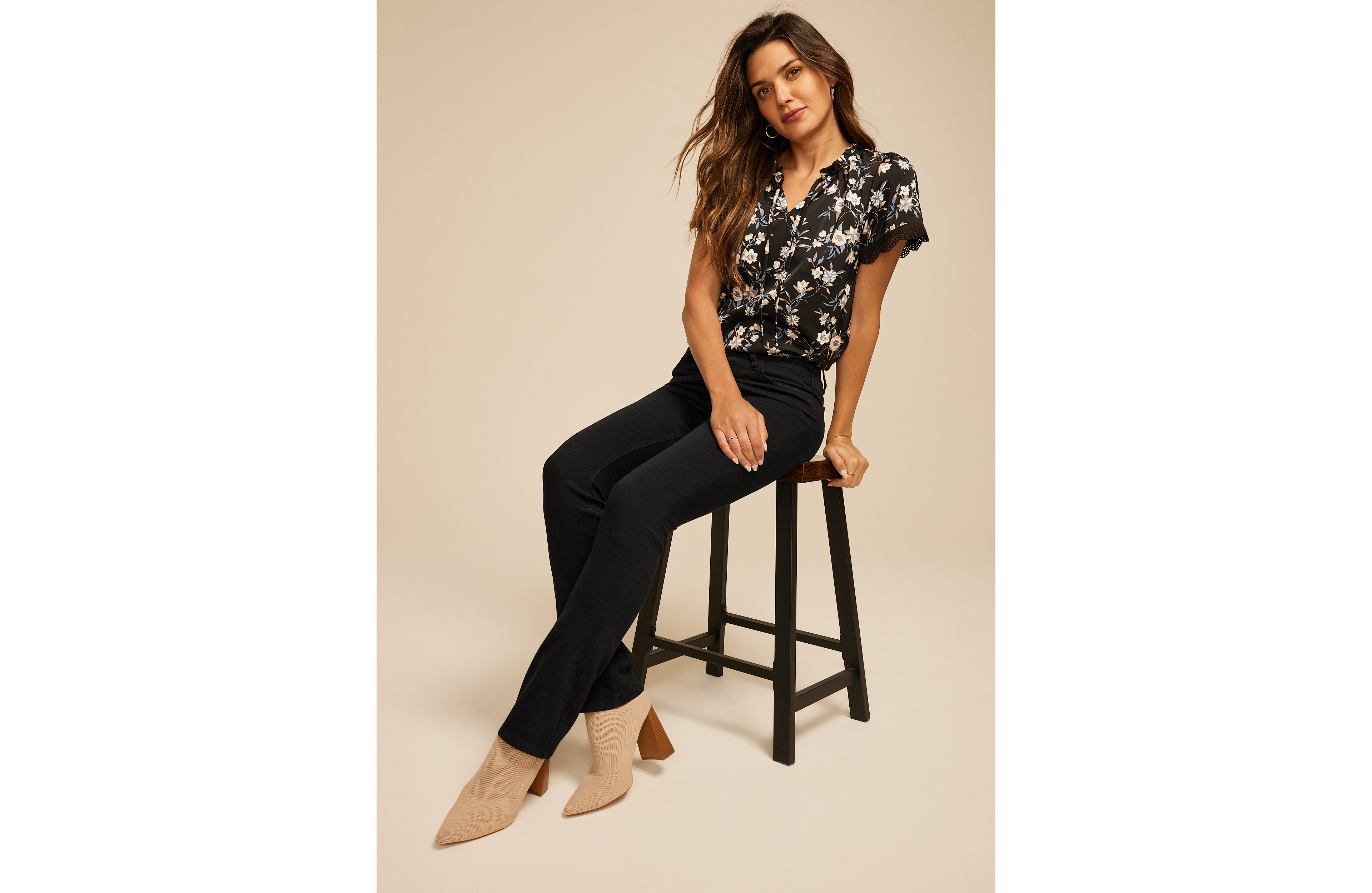 m jeans by maurices™ Black Classic Mid Rise Slim Boot Jean