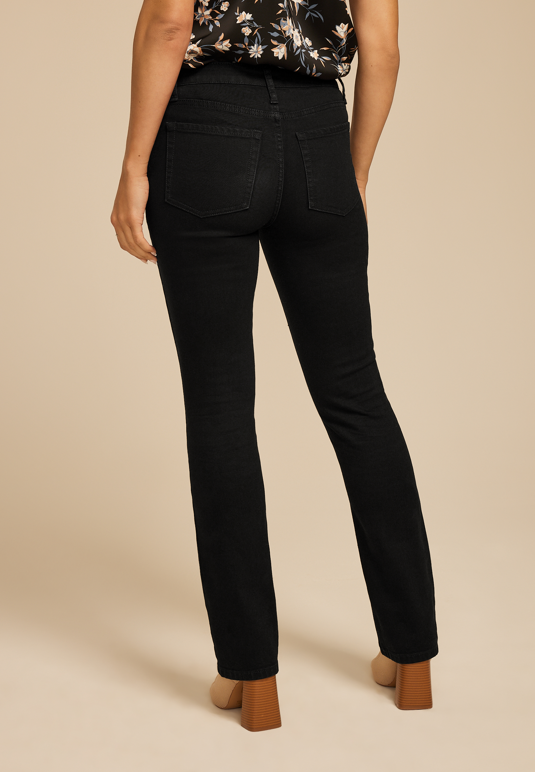 m jeans by maurices&trade; Black Classic Mid Rise Slim Boot Jean, C106, large
