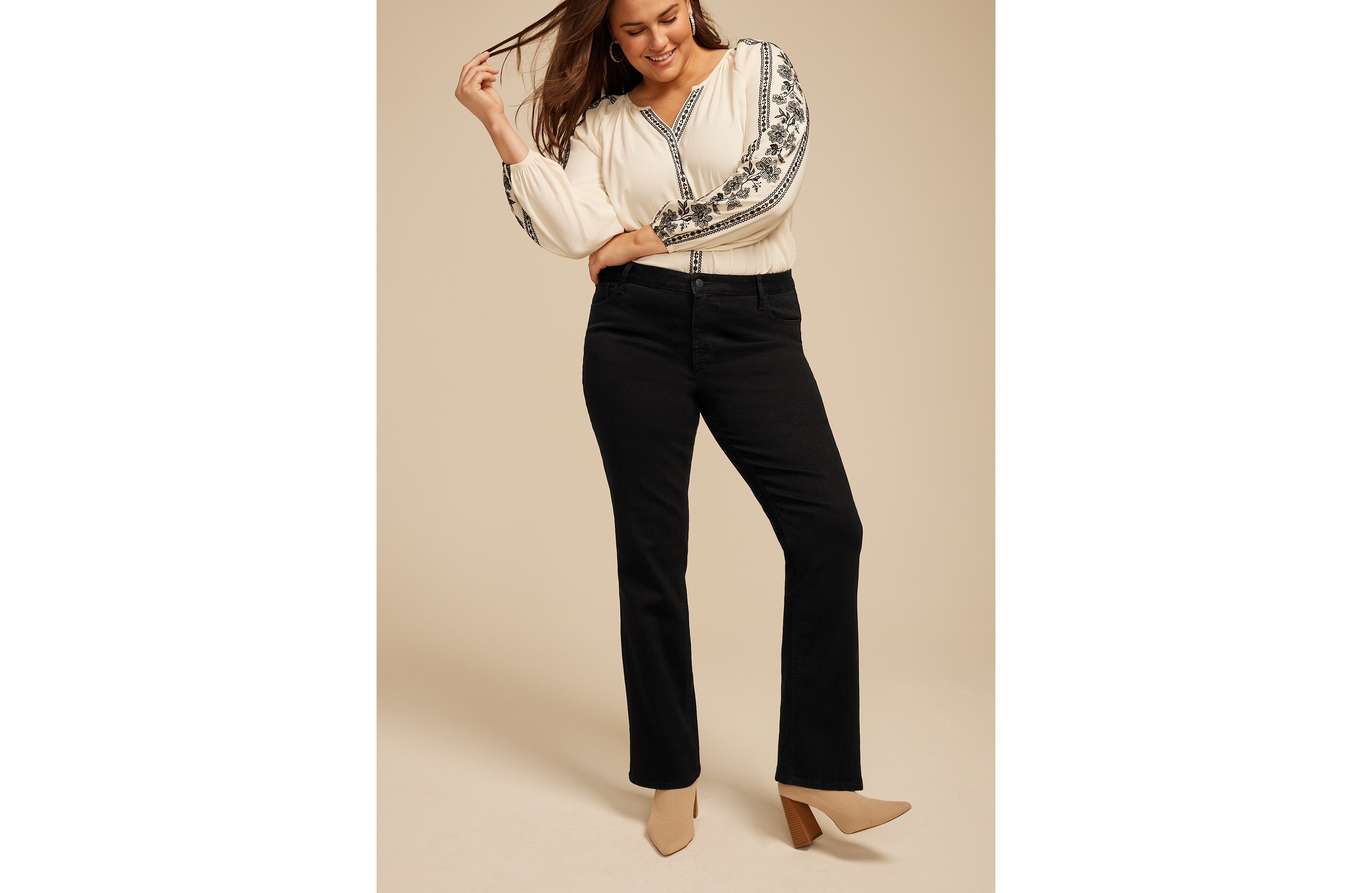 Plus m jeans by maurices™ Black Classic Mid Rise Slim Boot Jean