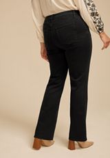 Plus Size m jeans by maurices&trade; Black Classic Mid Rise Slim Boot Jean, C106, small