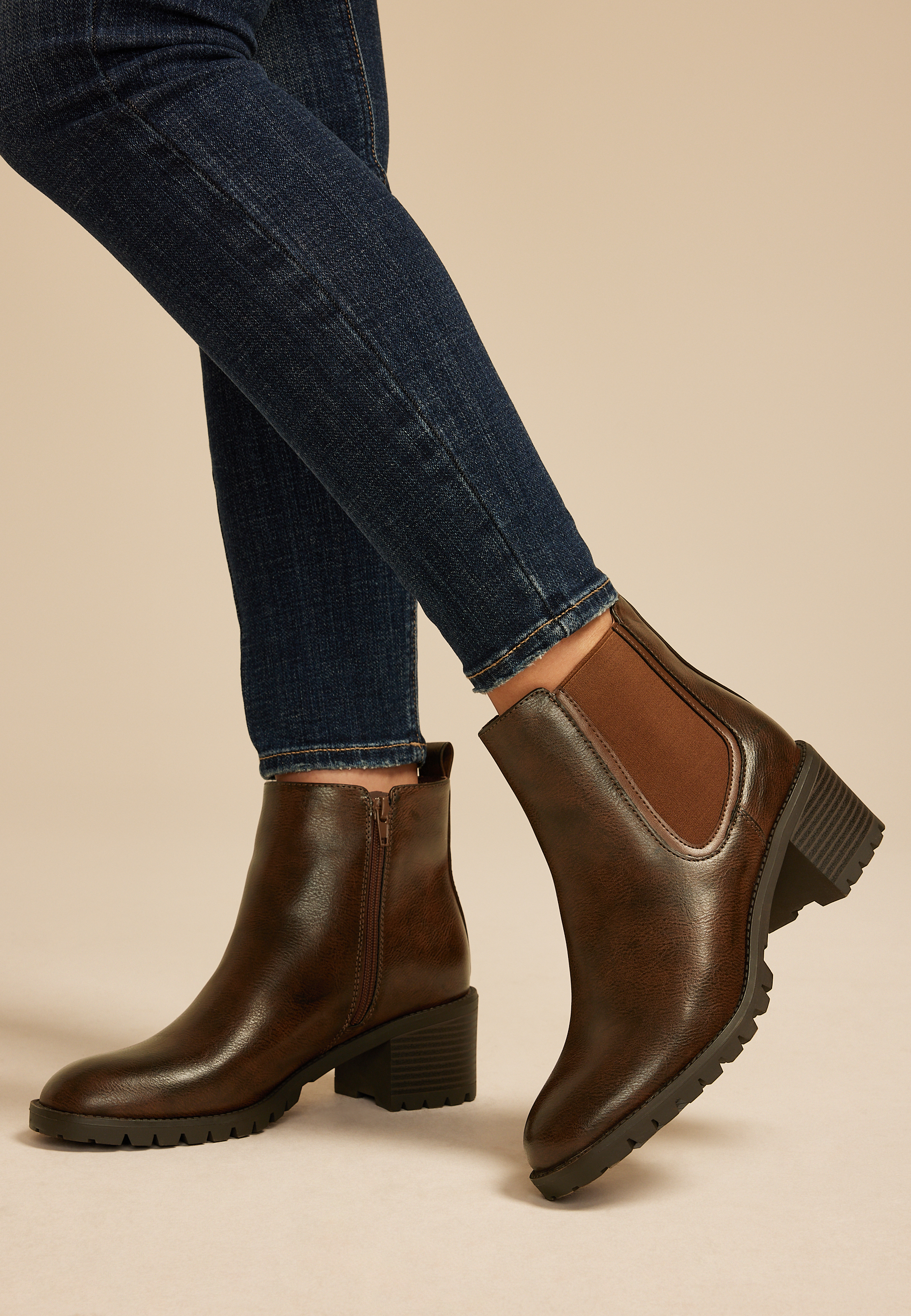 SuperCush Ruby Block Heel Chelsea Boot, C115, large