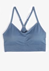 True Stretch Smooth Simple Strap Bralette, BIJOU BLUE, small