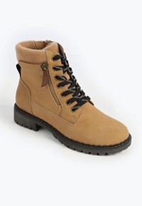 SuperCush Brittany Block Heel Hiker Boot