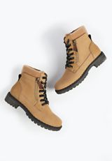 SuperCush Parker Faux Collar Hiker Boot, TAN, small