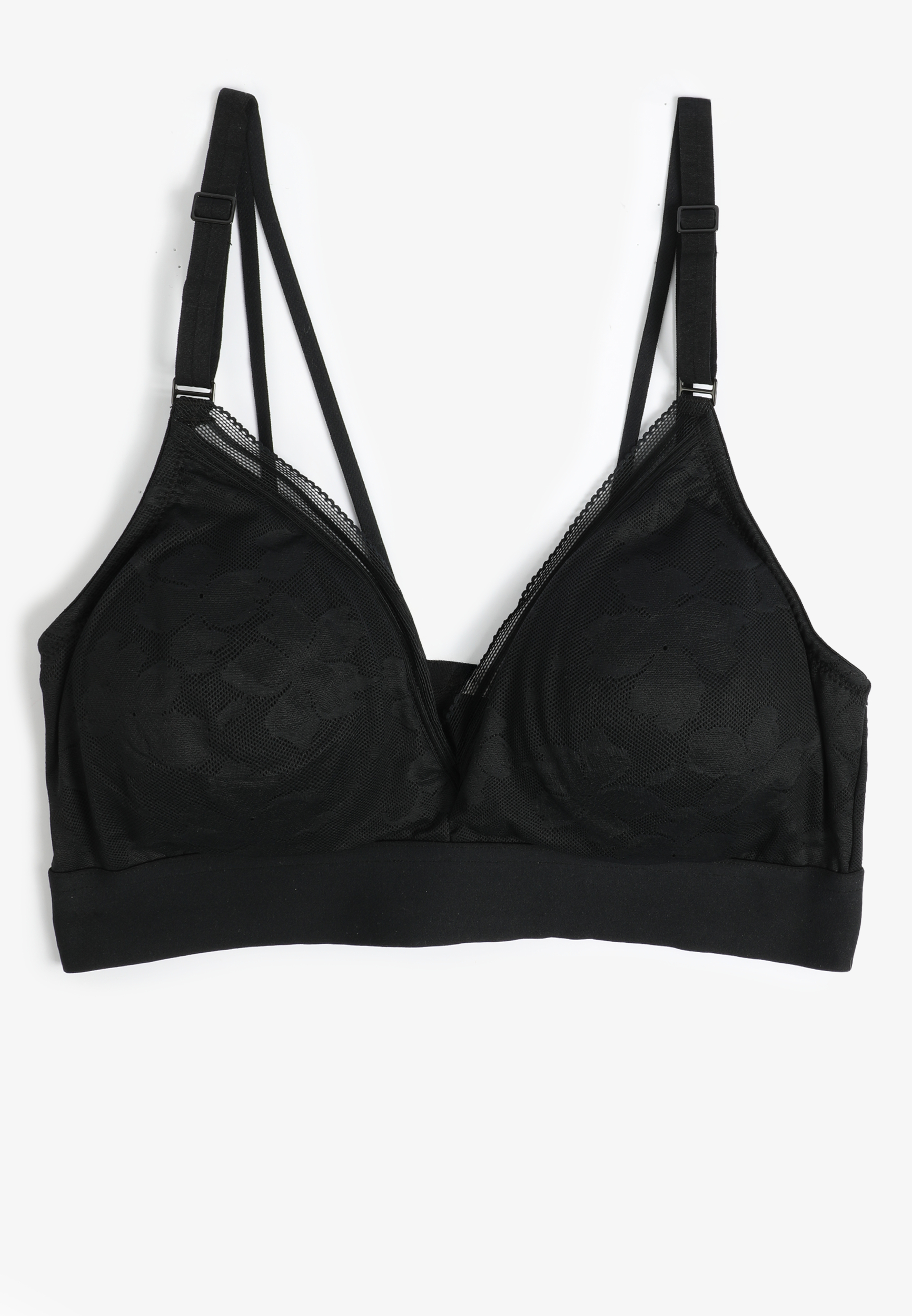 Vintage Lace Floral V Neck Bralette, C106, large
