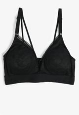 Vintage Lace Floral V Neck Bralette, C106, small