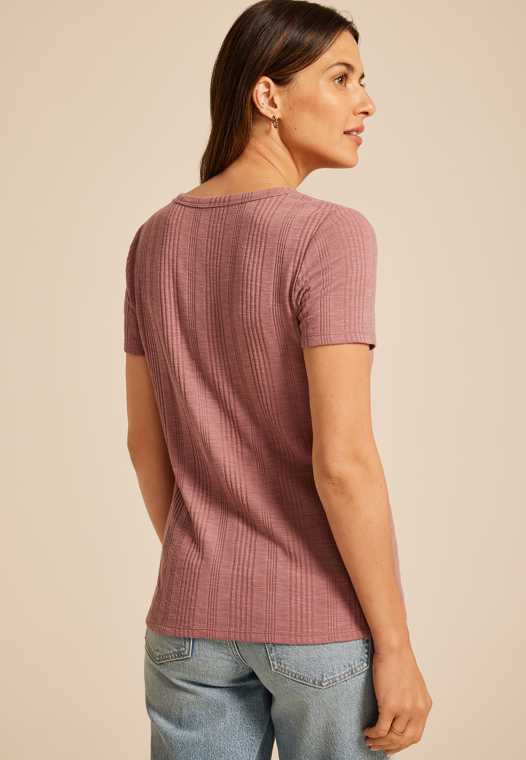 24/7 Variegated Ribbed Tee, C4291, large
