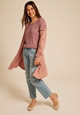 24/7 Variegated Ribbed Tee, C4291, small