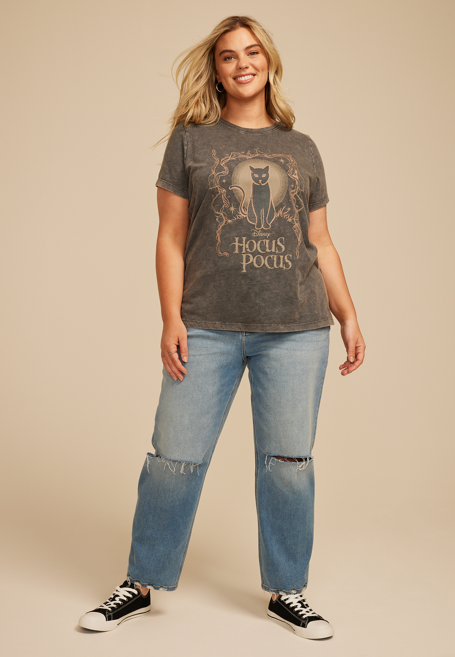 Plus Size Hocus Pocus Classic Fit Graphic Tee, , large