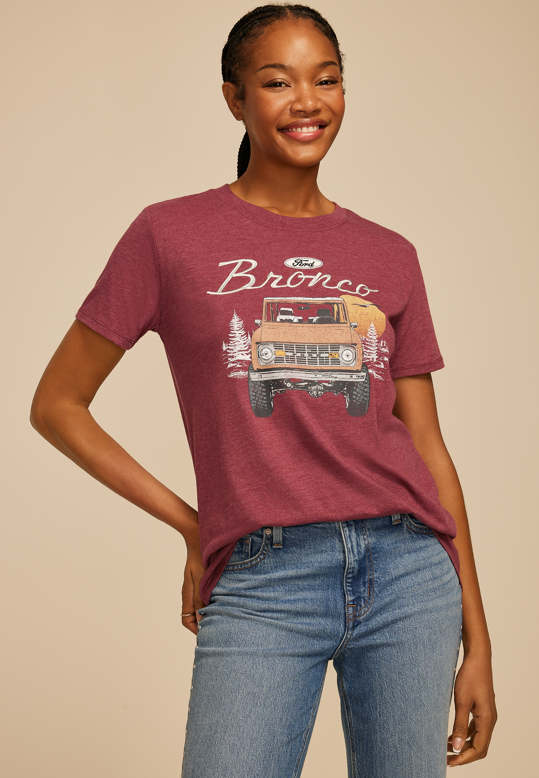 Bronco Oversized Fit Graphic Tee