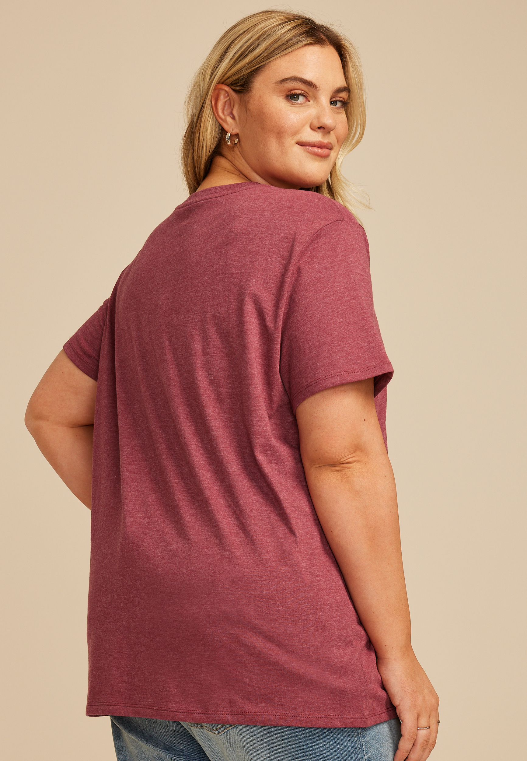 Plus Size Bronco Oversized Fit Graphic Tee, C103, large