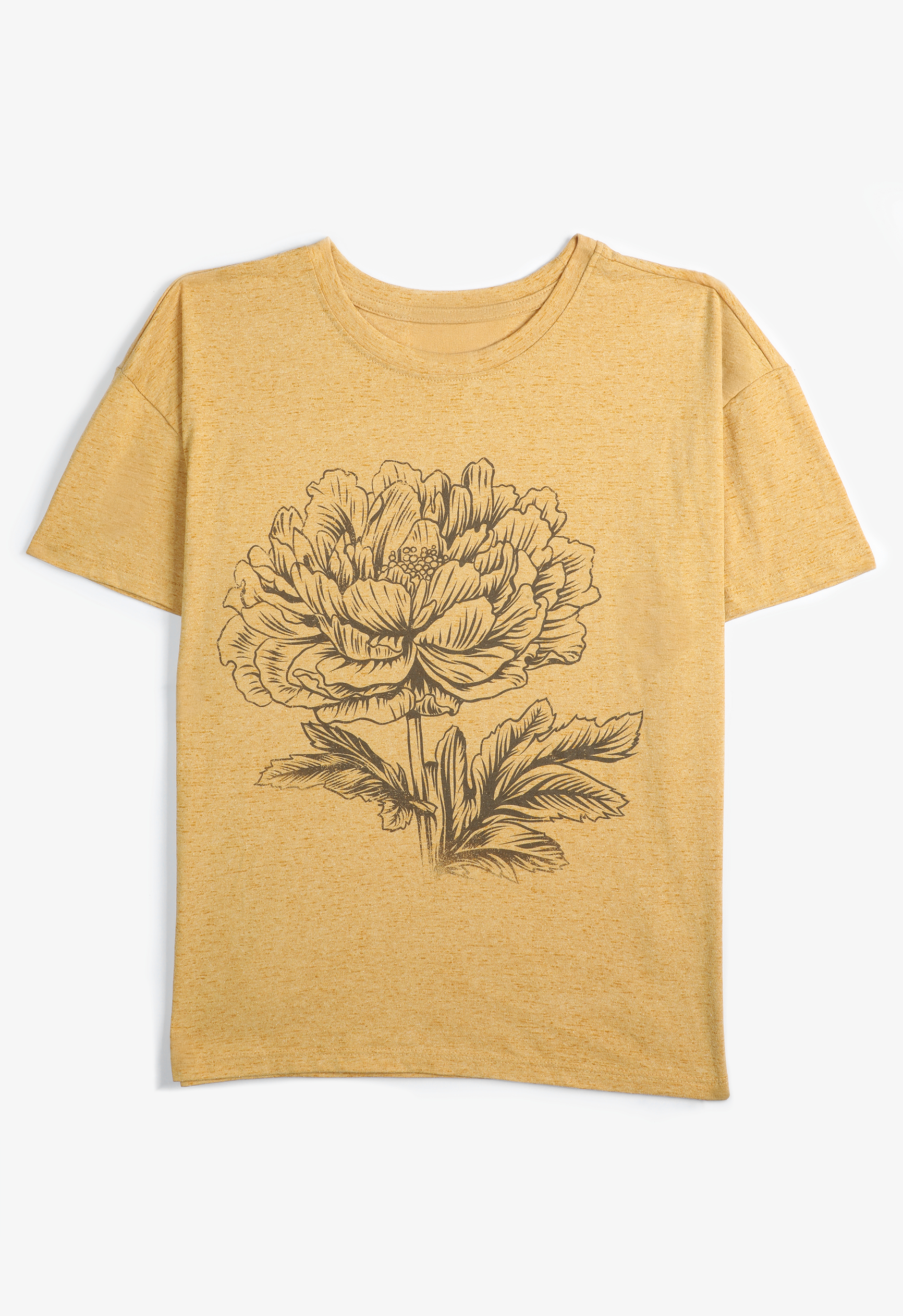 Peony Floral Relaxed Fit Graphic Tee