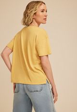 Peony Floral Relaxed Fit Graphic Tee, C8239, small