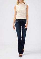 Silver Jeans Co.&reg; Elyse Luxe Stretch Embellished Pocket Slim Boot Jean, C258, small
