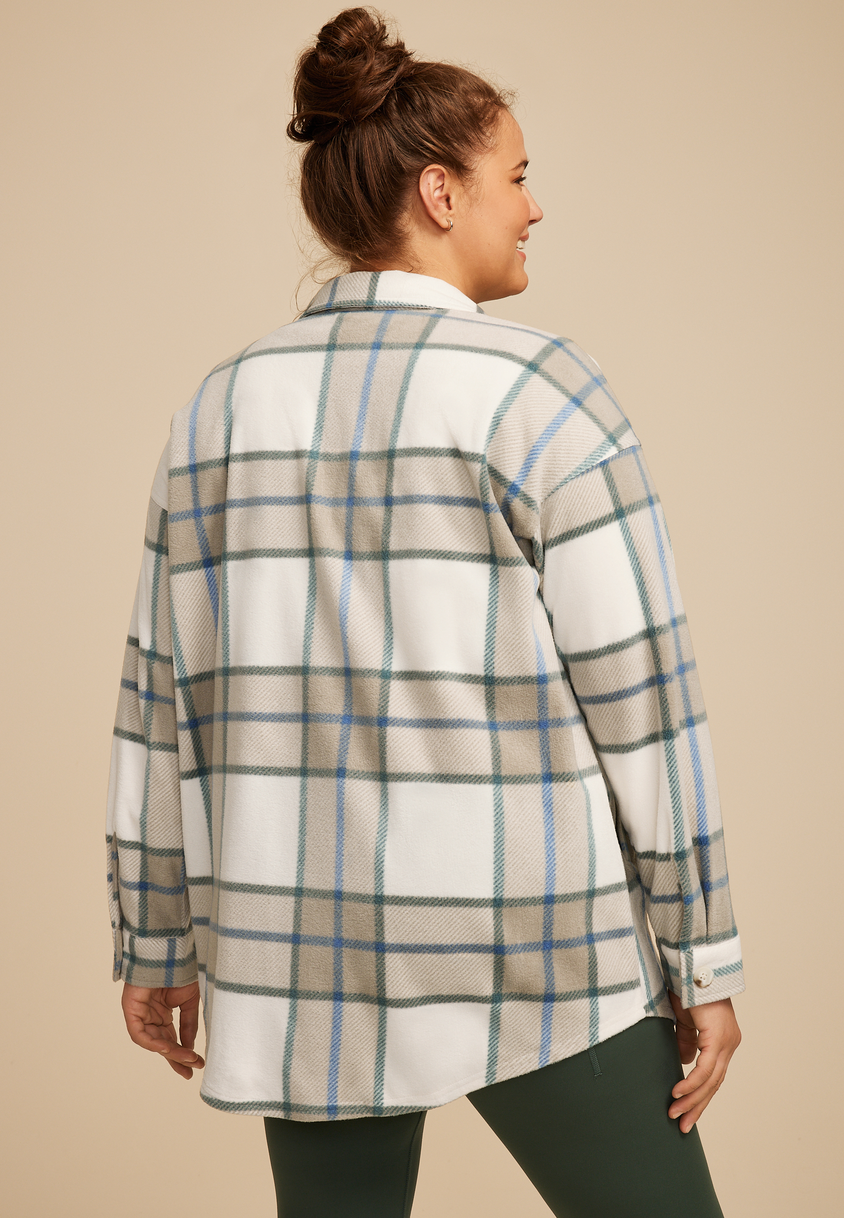Plus Size Wilder Fleece Shacket, C4563, large
