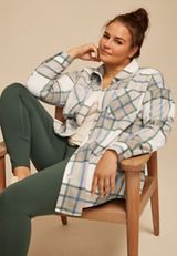 Plus Size Wilder Fleece Shacket, C4563, small