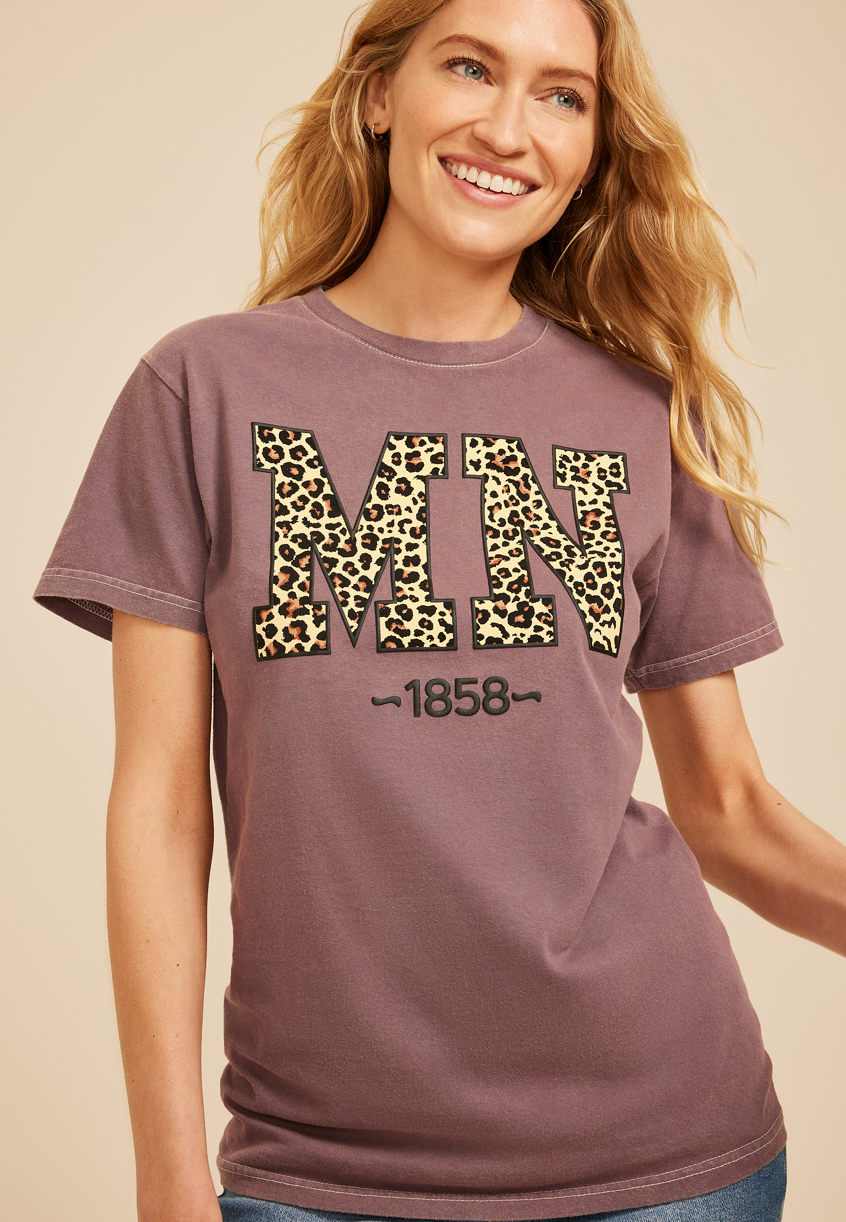 Leopard State Relaxed Fit Graphic Tee