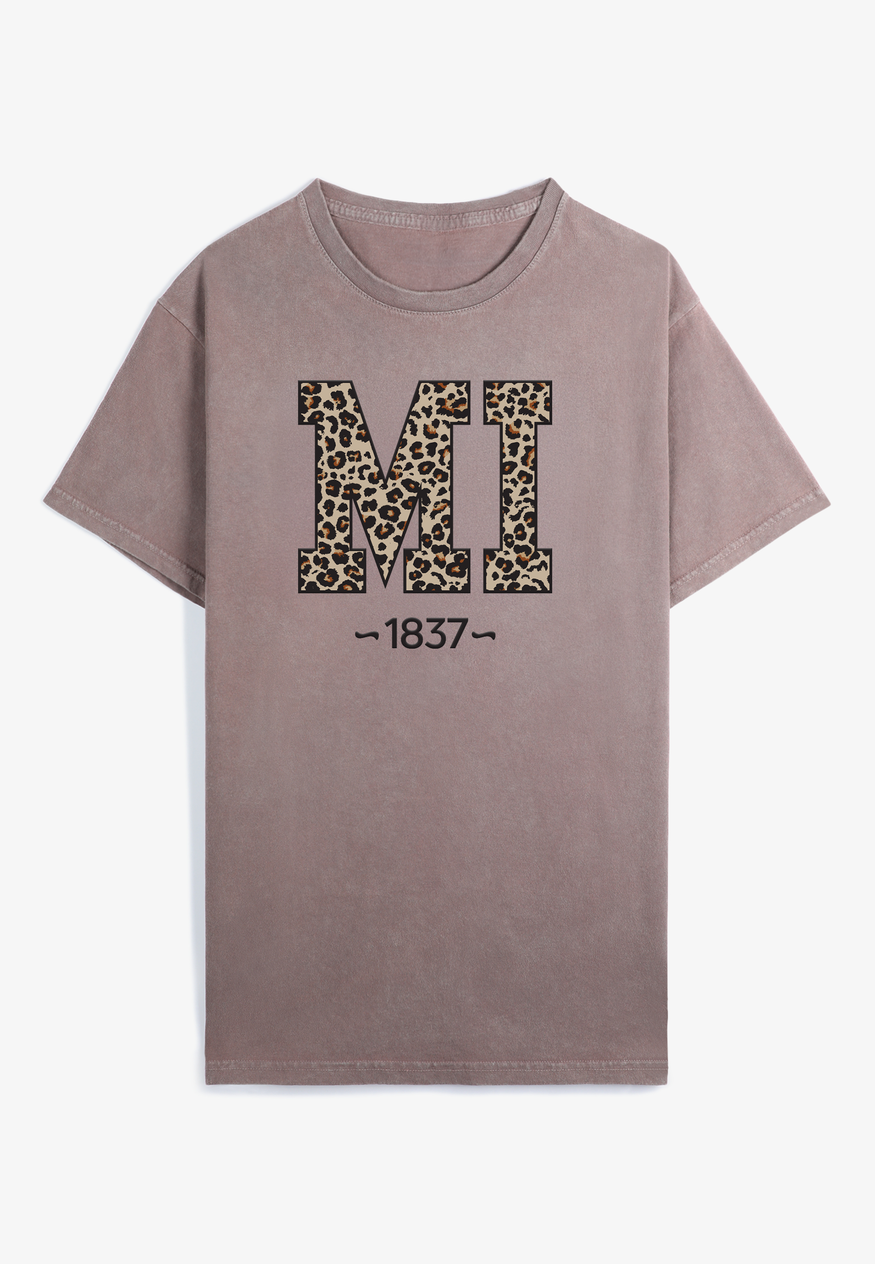 Plus Size Leopard State Relaxed Fit Graphic Tee