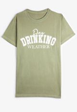 Day Drinking Weather Relaxed Graphic Tee, C425, small