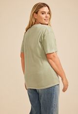 Plus Size Day Drinking Weather Relaxed Graphic Tee, C425, small
