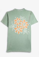 Plus Size Be Kind Floral Relaxed Fit Graphic Tee, C9625, small